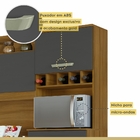 Cozinha Compacta Jr 4 Portas E 2 Gavetas 120 Cm Amadeirado Fr