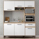 Cozinha Compacta Julia 6 Portas 1 Gavetas Patina/branco - Del