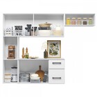 Cozinha Compacta Juliete 7 Portas 2 Gavetas Branco - Nicioli