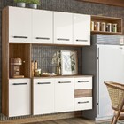 Cozinha Compacta Juliete 7 Portas 2 Gavetas Carvalho Rústico/