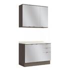 Cozinha Compacta Kappesberg Nox Onix/steel 3 Peças