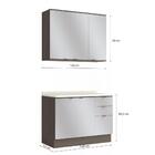 Cozinha Compacta Kappesberg Nox Onix/steel 3 Peças