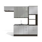Cozinha Compacta Kappesberg Nox Onix/steel/vidro Inox 4 Peças