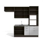 Cozinha Compacta Kappesberg Nox Onix/steel/vidro Inox 4 Peças