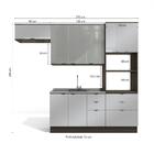 Cozinha Compacta Kappesberg Nox Onix/steel/vidro Inox 4 Peças