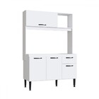 Cozinha Compacta Katy 4 Portas 1 Gaveta Branco Novo Tempo