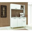 Cozinha Compacta Katy 4 Portas 1 Gaveta Branco Novo Tempo