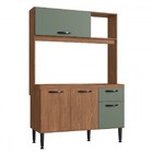 Cozinha Compacta Katy 4 Portas 1 Gaveta Freijó/oliva - Irm Mó