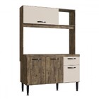 Cozinha Compacta Katy 4 Portas 1 Gaveta Itauba/off White - Ir