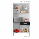 Cozinha Compacta Kit Carol 6 Portas 1 Gaveta Poliman