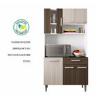 Cozinha Compacta Kit Carol 6 Portas 1 Gaveta Poliman
