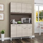 Cozinha Compacta Kit Cassia 8 Portas 1 Gaveta Poquema