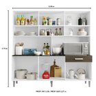 Cozinha Compacta Kit Clara 12 Portas 1 Gaveta Poliman