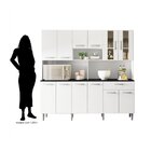 Cozinha Compacta Kit Clara 12 Portas 1 Gaveta Poliman