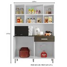 Cozinha Compacta Kit Gabi 8 Portas 1 Gaveta Poliman