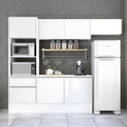 Cozinha Compacta Kit Zafra Branco Politorno