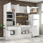 Cozinha Compacta Kit Zafra Branco Politorno