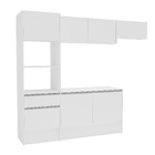 Cozinha Compacta Kit Zafra Branco Politorno