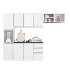 Cozinha Compacta Laura 8 Portas 2 Gavetas Poliman Móveis