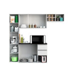 Cozinha Compacta Laura 8 Portas 2 Gavetas Poliman Móveis