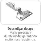 Cozinha Compacta Leblon 3 Portas De Vidro - Colormaq - Branco