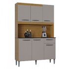 Cozinha Compacta Livia 6 Portas 1 Gaveta Damasco/off White -