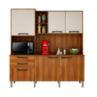 Cozinha Compacta Londres Com 6 Portas, 2 Gavetas E 7 Pratelei