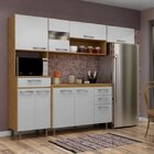 Cozinha Compacta Luma 4 Peças Com Balcão E Tampo Espresso Móv