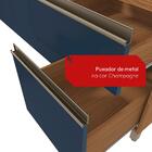 Cozinha Compacta Luna Kappesberg 3 Peças Canela/azul Profundo