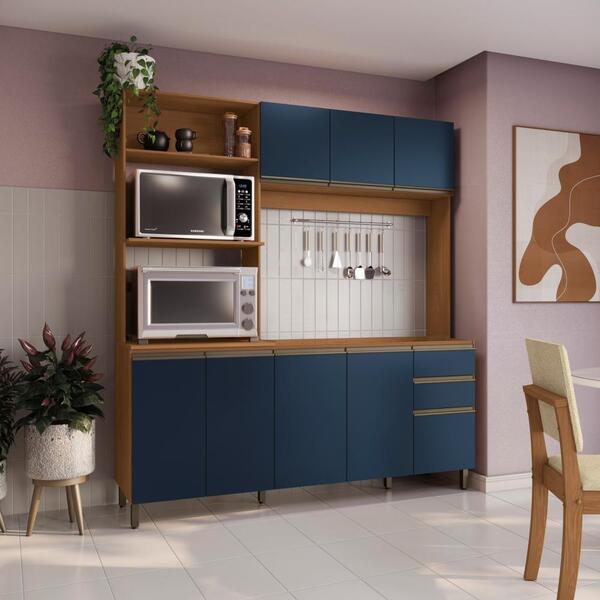 Cozinha Compacta Luna Sem Tampo E Pia Kappesberg 3 Peças Cane