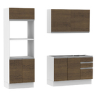 Cozinha Compacta Madesa 100% Mdf Acordes 2 Gavetas 8 Portas