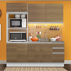 Cozinha Compacta Madesa 100% Mdf Acordes 2 Gavetas 8 Portas