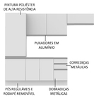 Cozinha Compacta Madesa 100% Mdf Acordes Com Armário E Balcão