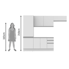 Cozinha Compacta Madesa 100% Mdf Acordes Com Armário E Balcão