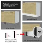 Cozinha Compacta Madesa Agata 120002 Com Armário E Balcão (se