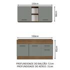 Cozinha Compacta Madesa Agata 150002 Com Armário E Balcão (se