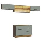 Cozinha Compacta Madesa Agata 280001 Com Armário E Balcão - R