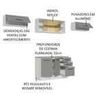 Cozinha Compacta Madesa Agata 280004 Com Armário E Balcão (co