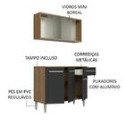 Cozinha Compacta Madesa Emilly 105001 Com Armário E Balcão -