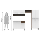 Cozinha Compacta Madesa Emilly Com Armário E Balcão