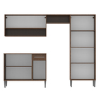 Cozinha Compacta Madesa Emilly Com Armário E Balcão