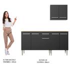 Cozinha Compacta Madesa Emilly Free Com Armário E Balcão - Ru