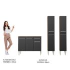 Cozinha Compacta Madesa Emilly Front Com Balcão E Paneleiro -