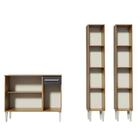 Cozinha Compacta Madesa Emilly Front Com Balcão E Paneleiro -