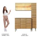 Cozinha Compacta Madesa Emilly Gold Com Armário, Balcão E Pan