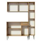 Cozinha Compacta Madesa Emilly Gold Com Armário, Balcão E Pan