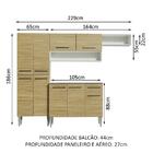 Cozinha Compacta Madesa Emilly Top Com Armário E Balcão - Bra