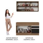 Cozinha Compacta Madesa Glamy 150001 Com Armário E Balcão (co