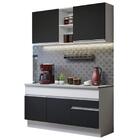 Cozinha Compacta Madesa Glamy 150001 Com Armário E Balcão (co