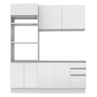 Cozinha Compacta Madesa Glamy Laura 7 Portas 3 Gavetas (sem T